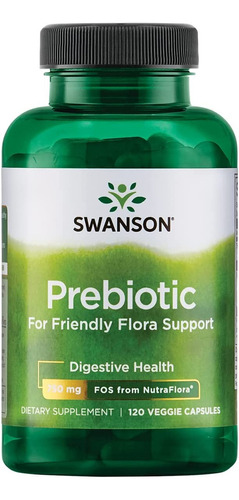 Prebiotic Nutraflora (120 Vcaps) Salud Digestiva - Swanson Sabor Neutro