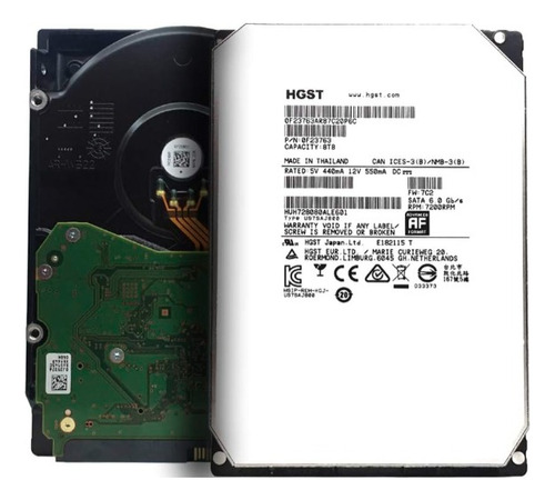 Disco Duro 8tb Marca Hgst 7200rpm 3.5  (Reacondicionado)