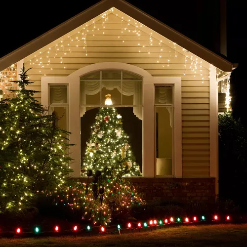 Luces De Navidad Solar Extension Luz Micro Led Navideñas