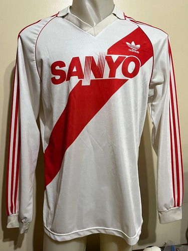 Camiseta River 1993 1994 Sanyo #9 Francescoli Uruguay T. L