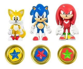 Sonic The Hedgehog Figure 3 - Colas, Sonic,knuckles