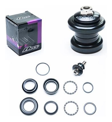 Caixa Direção 30/30 25,4mm H-825 Preto Bmx Standard Neco