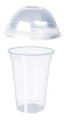 Vaso Burbuja Chico Ideal Cumpleaños Con Tapa Pack X 20