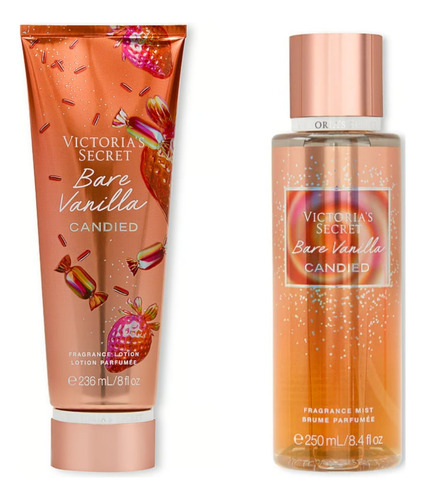 Set Victoria's Secret Body Locion En Crema Body Mits 