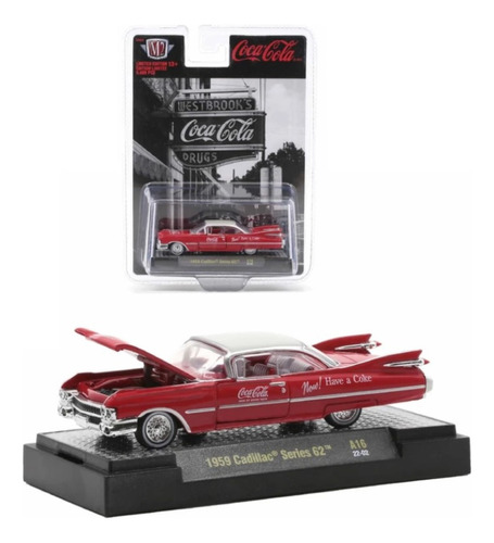 M2 Cadillac 1959 Auto Escala 1:64 1/64 Coleccion Coca-cola