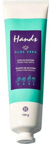 Creme hidratante para mãos Hinode Hands luva de Silicone Aloe Vera 100g