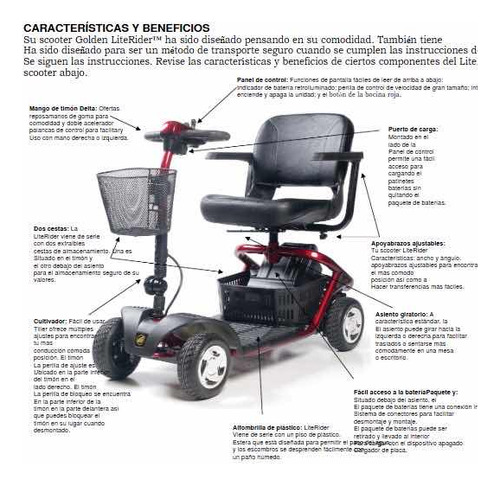 Scooter Eléctrico De 4 Ruedas