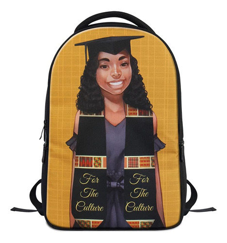 Mochila Femenina Negra Educada