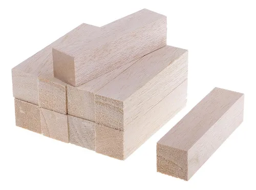 Bloque De Madera De Modelado 10 Piezas 120 Mm