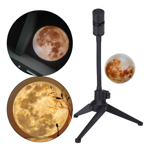 Moon Night Light Carga Fantasy Proyector Luz De 18 Cm