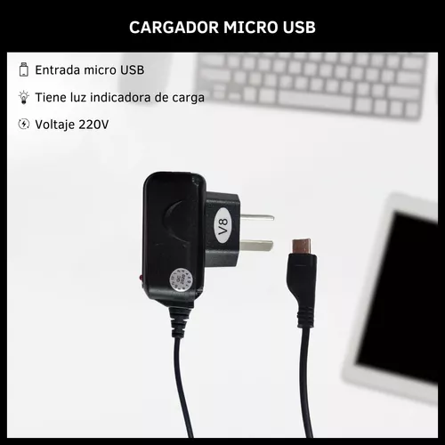 Cargador Teléfono Inova Car-3011 Viajero Con Cable Micro Usb