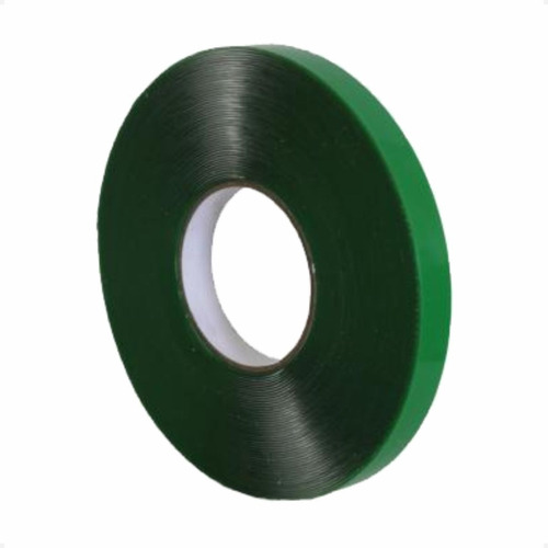 Fita Dupla Face 19mm X 20 Metros Adesivo Forte Cor Verde Liso