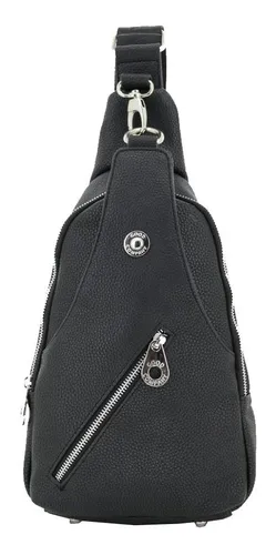 Mochila Cruzada Simil Cuero Good Company 2114-g Mapleweb