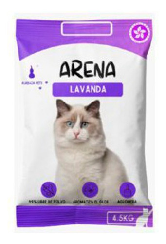 Arena Calabaza Con Aroma  Lavanda  4,5 Kg