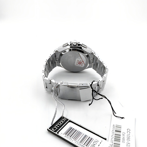 Relógio Citizen Eco-drive Tz20439j Cc1090-52e Safira Cor da correia Prateado Cor do bisel Prateado Cor do fundo Cinza