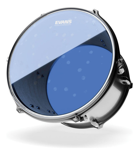 Pele Para Caixa E Surdo 16'' Azul Evans Hydraulic TT16HB