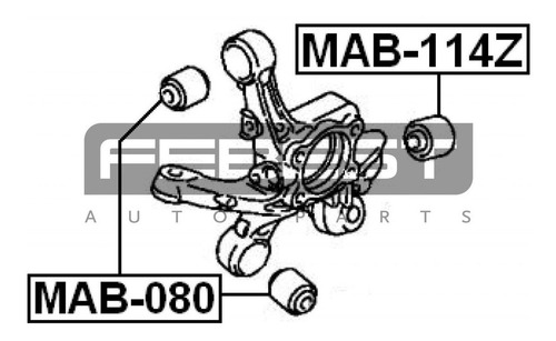 Buje Articulado Barra Control Trasera Dodge Caliber 06-12