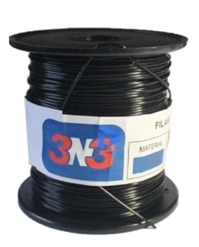 Filamento 3D Flex 3n3 de 1.75mm y 500g negro