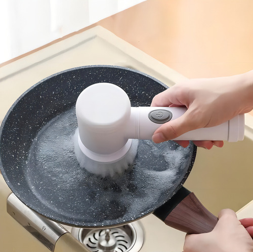 Cepillo de limpieza eléctrico multiusos para cocina y baño