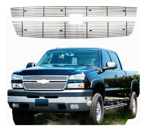 Inserto Parrilla Frontal Para Chevy Silverado Superior