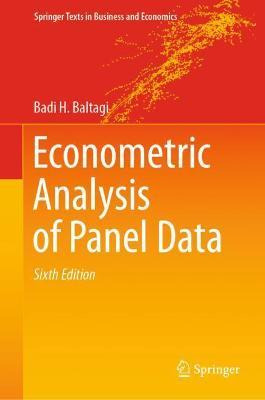 Libro Econometric Analysis Of Panel Data - Badi H. Baltagi