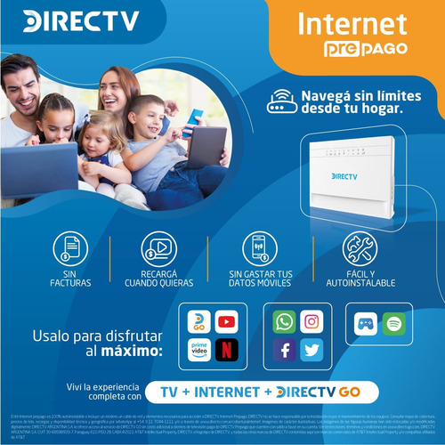 Imagen 2 de 5 de Internet Prepago Directv