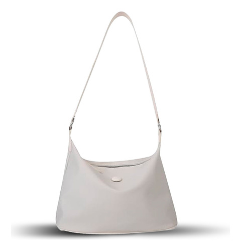 Bolsa Hombro Mano Bandolera Juvenil Casual Moda Dama Mujer Color Blanco Diseño De La Tela Liso