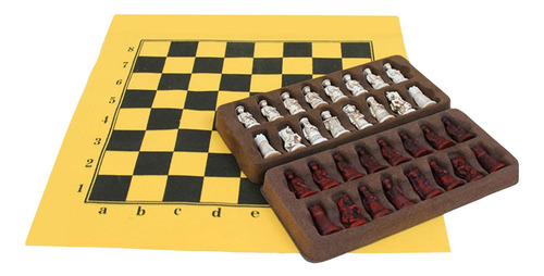 Juego De Ajedrez Tablero De Ajedrez Plegable Juego Familiar