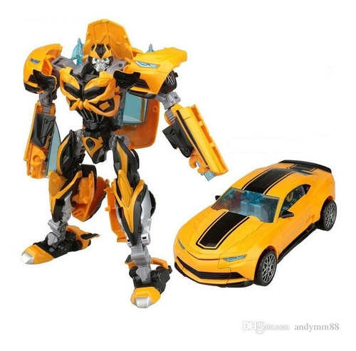 Transformer Auto Robot Convertible Luz Sonido Pila Bumblebee