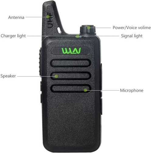 Mini Walkie Talkie Uhf Radio De Dos Vía