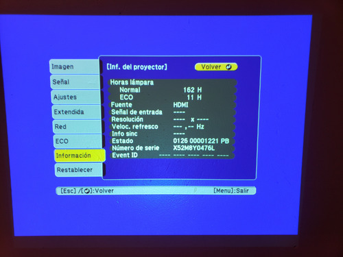 Proyector Epson S39 Powerlite 3300 Lumens Hdmi Seminuevo Blanco (Usado)