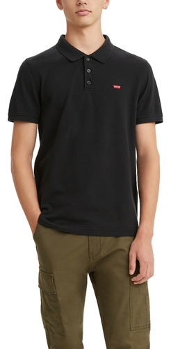 Polo Hombre Lisa Logo Negro Levis 35883-0007