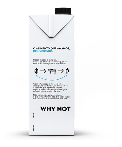 Imagem 3 de 4 de Bebida à Base de Plantas Semidesnatada NotCo Not Milk Caixa 1l