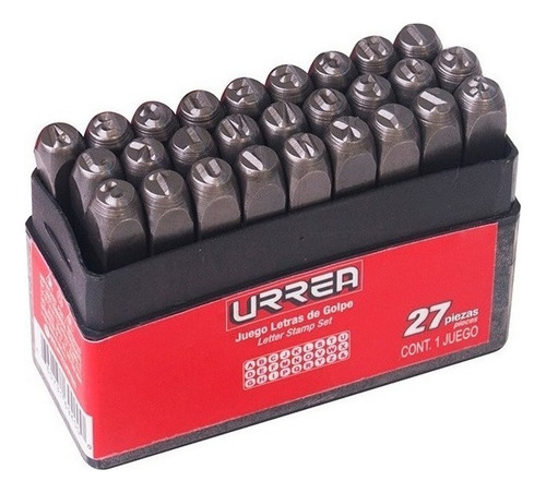 Juego De Letras De Golpe Urrea 42l10 10 Mm (3/8 ) /vc