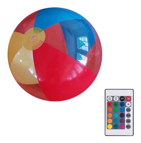 Control Remoto Inflable De Pvc Con Luz, 16 Colores, Juguete