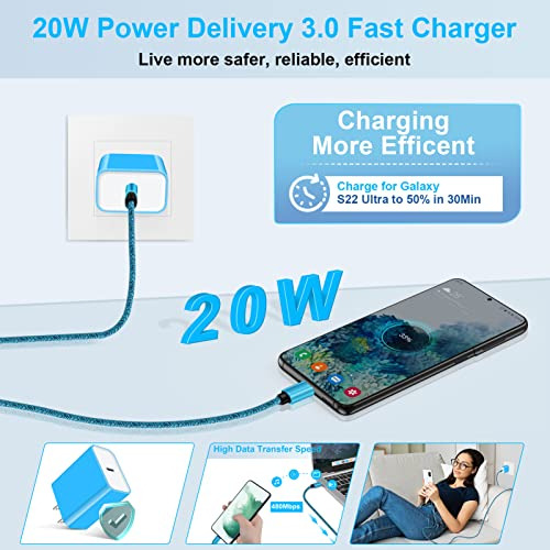 Charger Block Para Samsung Pixel iPhone Galaxy S23 S22 S21 F