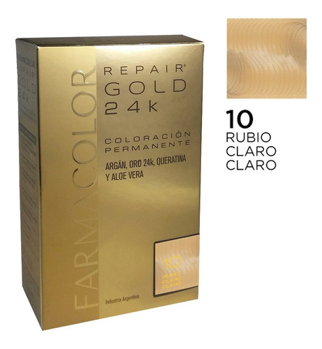 Farmacolor R Gold Rub.cla Cla N° 10 X 1 Estuche. De Fábrica.