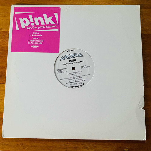 Pink Get The Party Started Vinilo Promo Usa