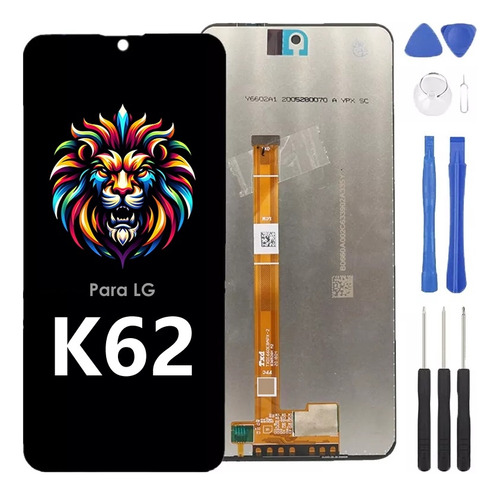 Pantalla Display Touch Lcd Para LG K62 Lm-k525h Negro+regalo