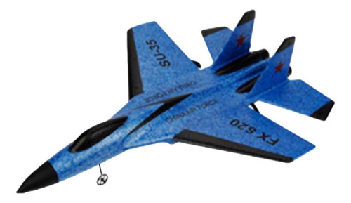 Avión Rc 2.4g Listo Para Volar Planeador Jet Azul