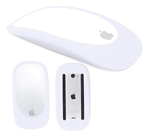 Protector De Silicona Para Mouse Magic Mouse 1/2 Blanco