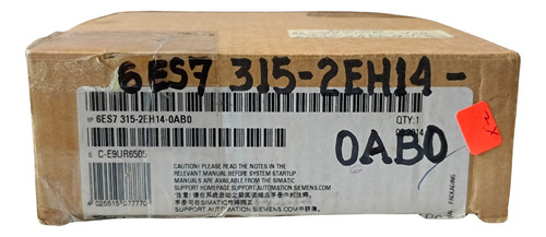 Siemens Cpu315 6es7315-2eh14-0ab0 , 6es7 315-2eh14-0ab0