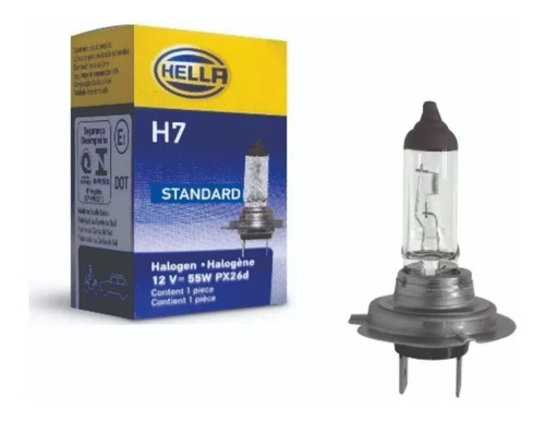 Imagem 1 de 6 de Lampada H7 12v 55w Original Hella