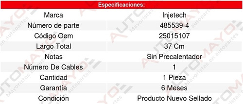 Sensor Oxigeno Chevy 4cil 1.4l 94 Al 01 Injetech 8285763