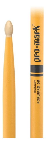 Palillos De Batería 5a Promark Hickory Punta Madera Colores Color Amarillo