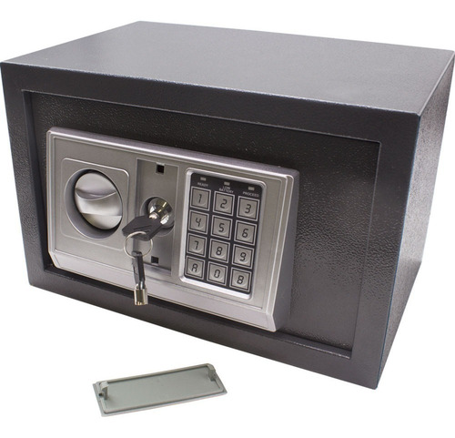 Cofre Eletrônico Digital Preto 31x20x20cm Outlet Promoção