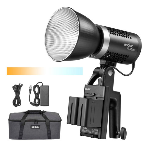 Iluminador De Led Godox Ml60 Bicolor 60w Luz Contínua Quent Cor da estrutura Preto 110V/220V