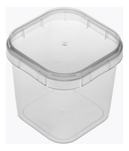 Imagem 1 de 4 de Pote Quadrado Bolo Pote Doce 220ml Tp Freezer 20pctx10 Un.