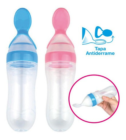 Imagen 4 de 7 de Cuchara Para Bebé Comer De Silicona Papilla Fruta Verdura