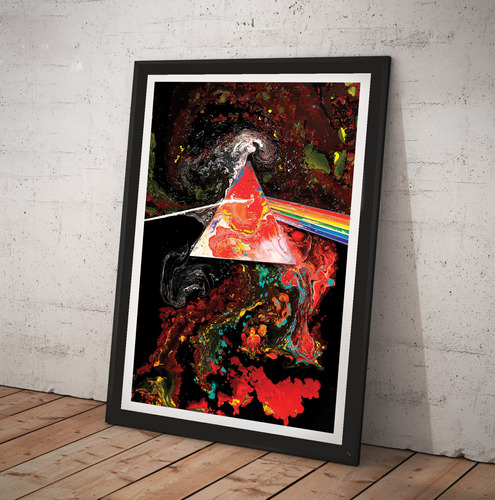 Cuadro Pink Floyd Lamina Poster Vidrio Storm Thorgerson